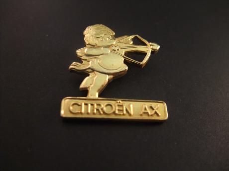 Citroën AX Cupido ( Godin van de liefde,) goudkleurig